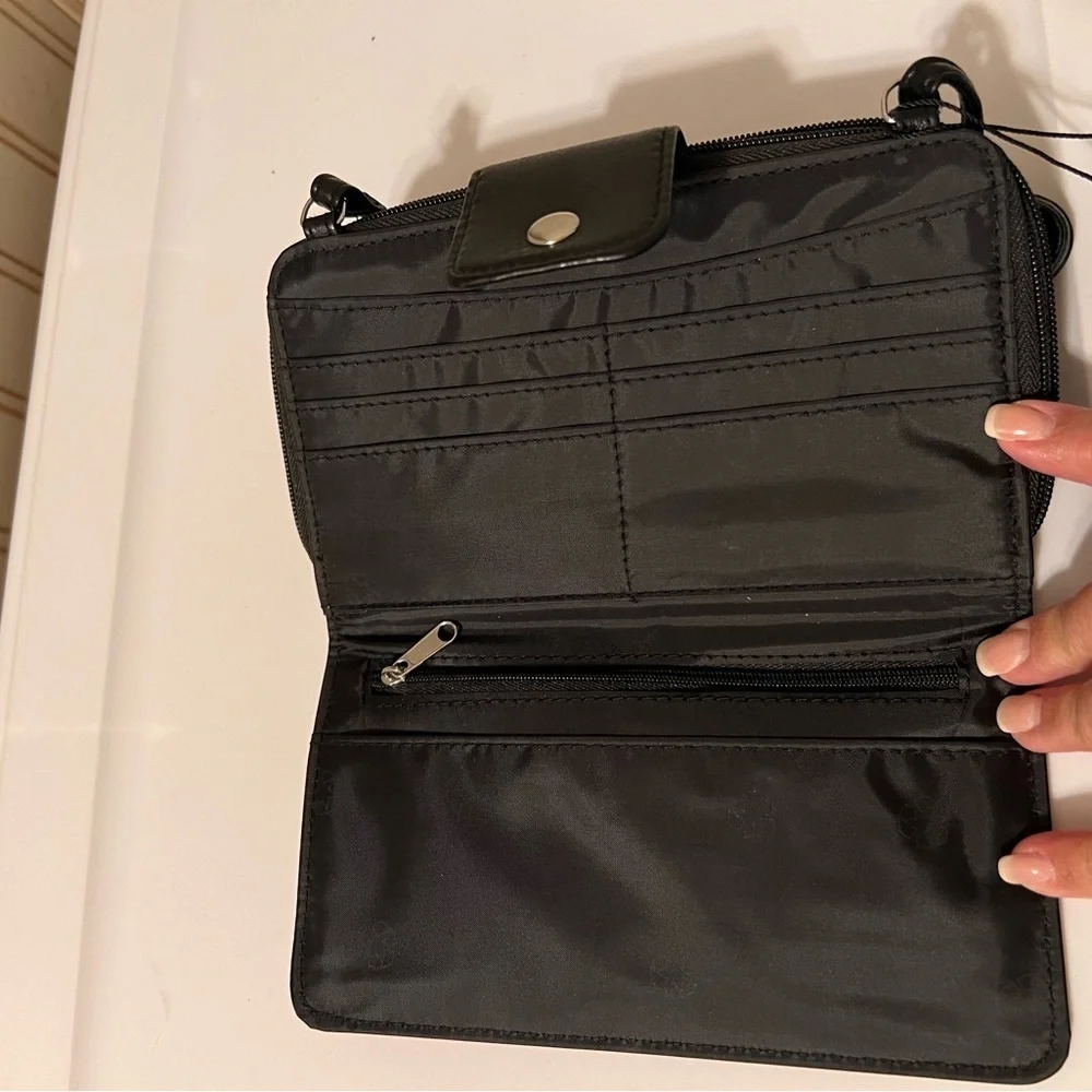 Kim Rogers Black Clutch Wristlet